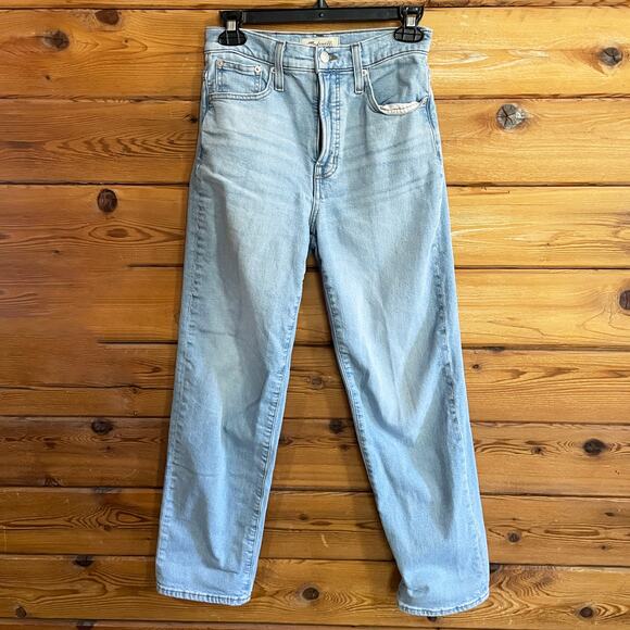 Madewell Denim - Madewell Perfect Vintage Straight Jean Light Wash Size 25